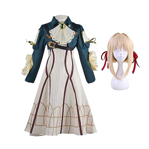 Gooyeh Violet Evergarden Cosplay Vollkostüm Anime Charakter Cosplay Damen Cosplay mit Perücke Set Comic Con Bühnenauftritt Halloween Cosplay Kostüm Gooyeh Violet Evergarden Cosplay Vollkostüm Anime Charakter Cosplay Damen Cosplay mit Perücke Set Comic Con Bühnenauftritt Halloween Cosplay Kostüm von Gooyeh