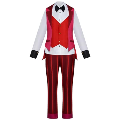 Hazbin Hotel Cosplay Elizabeth Anime Kostüm Cosplay Outfits Halloween Ball Comic-Con Anime Gleiche Peripherie Kostüme Rote Weste Deacon Anzug von Gooyeh