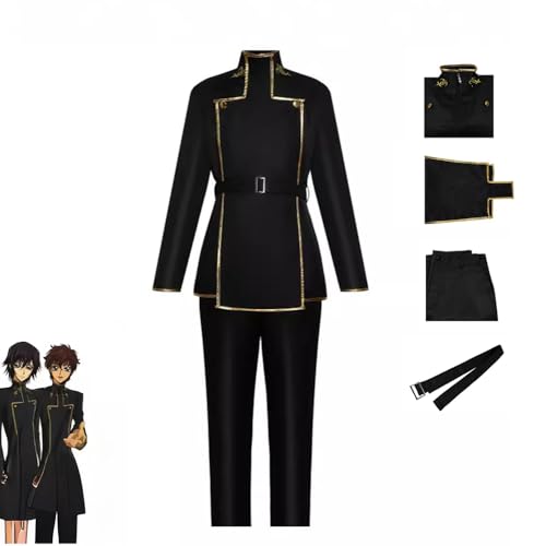 Lelouch Vie Britannia Cosplay Kostüm für Herren Anime Lulu Rollenspiel Uniform Outfit Komplettset für Halloween Karneval Party Fancy Lelouch Vie Britannia Cosplay Kostüm für Herren Anime Lulu Rollenspiel Uniform Outfit Komplettset für Halloween Karneval Party Fancy von Gooyeh