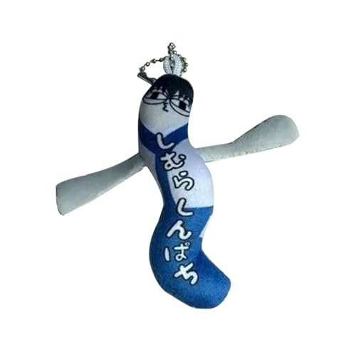 Shimura Shinpachi Plüsch, 10 cm, Anime-Plüschfigur, Shimura-Shinpachi-Twist-Kissen, niedliches Cartoon-Plüschkissen, Taschenanhänger, Dekoration, Geschenk von Gooyeh