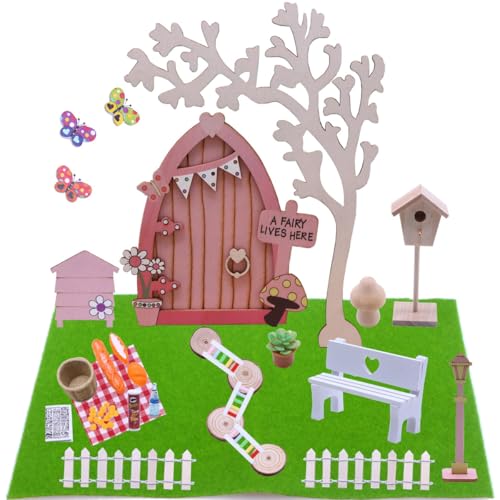 Gorise 1:12 Rosa Feen-Miniatur-Gartenszenen-Set, Zwergenhäuschen-Zubehör, 28-teilige Mini-Requisiten Für BJD-Fotografie, Osterdisplays Und DIY-Fairycore-Diorama-Dekorationen Gorise 1:12 Rosa Feen-Miniatur-Gartenszenen-Set, Zwergenhäuschen-Zubehör, 28-teilige Mini-Requisiten Für BJD-Fotografie, Osterdisplays Und DIY-Fairycore-Diorama-Dekorationen von Gorise