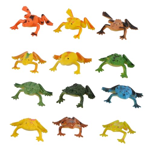 Gorise 20 Stück bunte kleine Frösche aus Kunststoff, Mini-realistisches Froschmodell, Tier-Insekten-Set für Teich, künstliche Mikrolandschaft, Pool Gorise 20 Stück bunte kleine Frösche aus Kunststoff, Mini-realistisches Froschmodell, Tier-Insekten-Set für Teich, künstliche Mikrolandschaft, Pool von Gorise