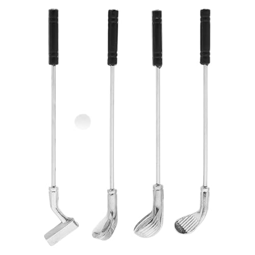 Gorise 4 Stück Puppenhaus Miniatur Golf Set Miniatur Modell Golfschläger für 1:12 Puppenhaus Möbel Zubehör Gorise 4 Stück Puppenhaus Miniatur Golf Set Miniatur Modell Golfschläger für 1:12 Puppenhaus Möbel Zubehör von Gorise