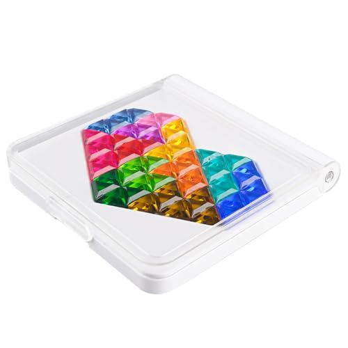 Gorise Herzpuzzle 60 Level IQ-Puzzle-Tischspiele mit progressivem Schwierigkeitsgrad zur Form- und Farberkennung von Gorise