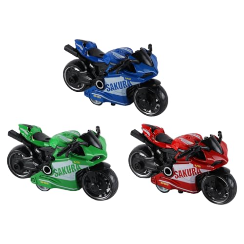 Gorise Pull Back Motorrad Spielzeug Motorrad Power Mini Motorrad Spielzeug Motorrad Modell Kinderspielzeug Geschenkset Rot + Blau + Grün Gorise Pull Back Motorrad Spielzeug Motorrad Power Mini Motorrad Spielzeug Motorrad Modell Kinderspielzeug Geschenkset Rot + Blau + Grün von Gorise