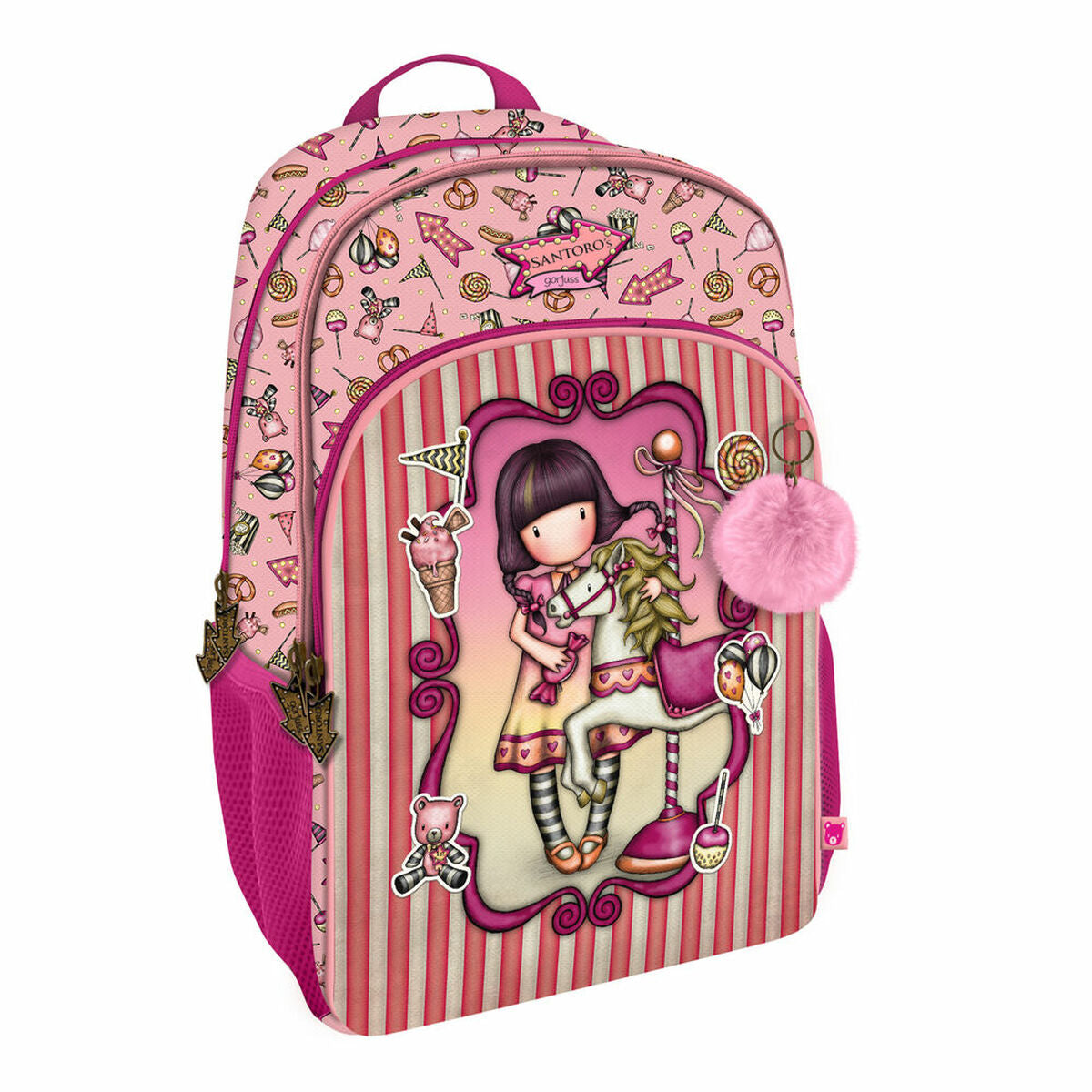 Schulrucksack Gorjuss Carousel Lachsfarben 29 x 45 x 17 cm Schulrucksack Gorjuss Carousel Lachsfarben 29 x 45 x 17 cm von Gorjuss