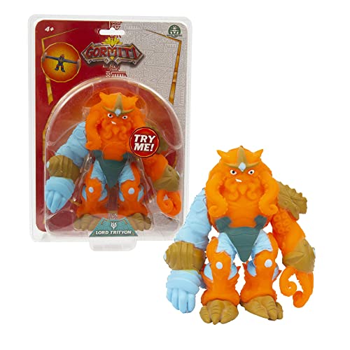 GORMITI Alpha Lord Trityon, erweiterbare Figuren, bis zu 3-mal so groß wie Ihre Größe, 14 cm hoch, Serie 3, für Kinder ab 4 Jahren, GRA44300, Wertvolle Spiele, Mehrfarbig von Gormiti