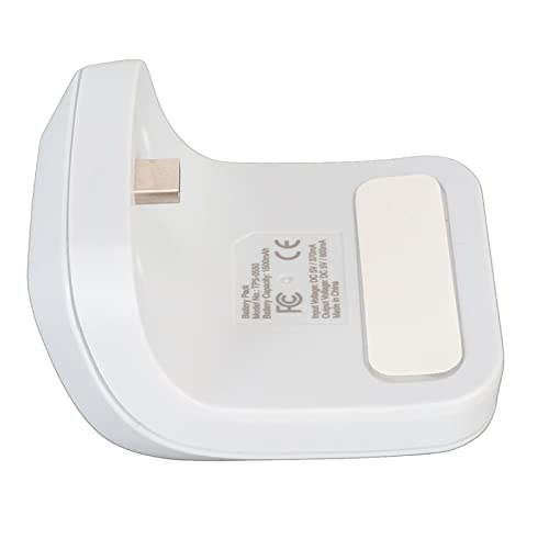 Goshyda Wiederaufladbarer Controller-Akku, weiß, USB C 1500 MAh, Schnelllade-LED-Anzeigeleuchte, Leichter Wiederaufladbarer Akku-Ersatz, mit Ladekabel, für PS5-Controller von Goshyda
