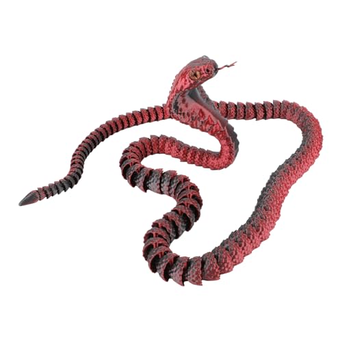 3D Gedruckte Schlange, 59cm Realistisch 3D-gedruckte Tiere Kristallähnlich Flexible Gelenke Schlangen-Zappelspielzeug 3D-gedruckte Kobra als Geschenk für Zuhause Büro Dekoration 3D Gedruckte Schlange, 59cm Realistisch 3D-gedruckte Tiere Kristallähnlich Flexible Gelenke Schlangen-Zappelspielzeug 3D-gedruckte Kobra als Geschenk für Zuhause Büro Dekoration von Gosknor