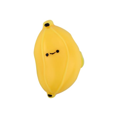 Bananen Quetsch Spielzeug, Taba Quetsch Banane Süß Neuheit Zappel Sensorikspielzeug Squishies Kawaii für Kinder Erwachsene Partygeschenke Geburtstagsgeschenke von Gosknor