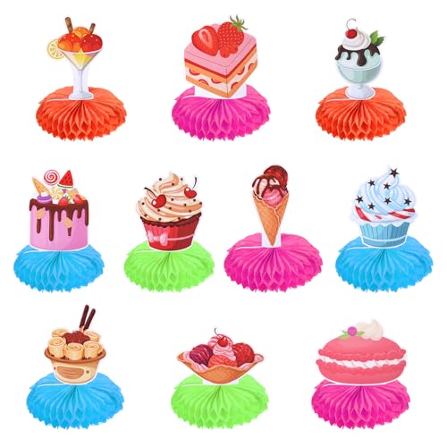 Gosknor 10 Stück Geburtstags-Mittelstück, Bunt Kuchen Dessert Waben-Mittelstücke für Tischdekorationen Waben-Tischaufsätze für Geburtstag Themenparty Zubehör Gosknor 10 Stück Geburtstags-Mittelstück, Bunt Kuchen Dessert Waben-Mittelstücke für Tischdekorationen Waben-Tischaufsätze für Geburtstag Themenparty Zubehör von Gosknor