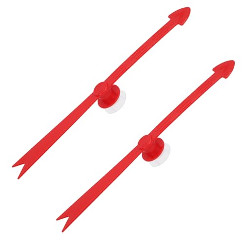 Gosknor 2 STK Große Pfeilspinner, Roter Abnehmbarer Pfeilspinner aus Kunststoff für Spiele mit Saugnapf Starker Saugkraft für Spannende Spielbretter Partys Zusammenkünfte von Gosknor