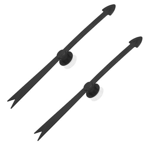 Gosknor 2 STK Große Pfeilspinner, Schwarzer Abnehmbarer Kunststoff Pfeilspinner mit Saugnapf Starke Saugkraft für Spiel Brettspiel Zuhause Party von Gosknor