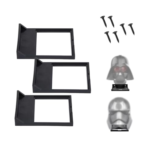 Gosknor 3er Wandmontage Display Ständer Kompatibel mit Star Wars Helm, Robustes & Elegantes Hängeregal mit Schrauben für Alle Standardgrößen Gosknor 3er Wandmontage Display Ständer Kompatibel mit Star Wars Helm, Robustes & Elegantes Hängeregal mit Schrauben für Alle Standardgrößen von Gosknor