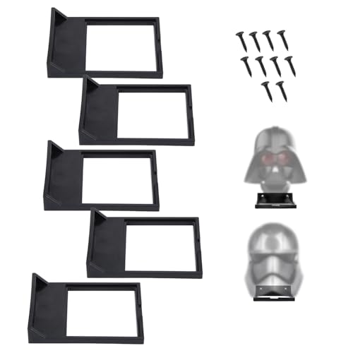 Gosknor 5er Wandmontage Display Ständer für Baustein-Helm, Robustes & Elegantes Hängeregal mit Schrauben für Alle Standardgrößen Gosknor 5er Wandmontage Display Ständer für Baustein-Helm, Robustes & Elegantes Hängeregal mit Schrauben für Alle Standardgrößen von Gosknor