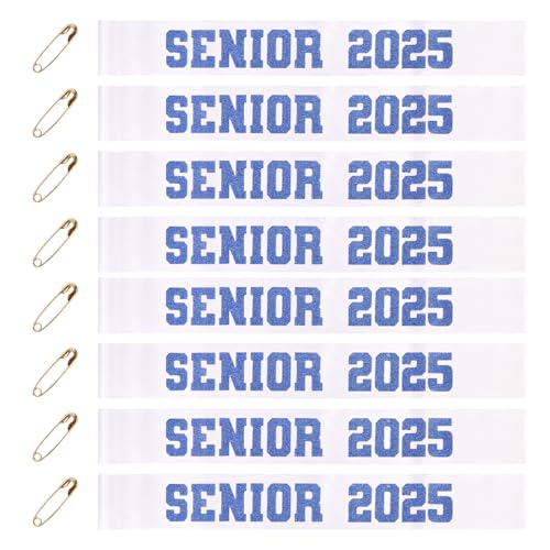 Gosknor 8 Stück Weiße Senior 2025 Satinschärpen mit Blauen Buchstaben, 160 cm Schärpen zum Schulabschluss mit 8 Metallnadeln Schärpen für Klassenwettbewerbe Zubehör für die Abschlussfeier Gosknor 8 Stück Weiße Senior 2025 Satinschärpen mit Blauen Buchstaben, 160 cm Schärpen zum Schulabschluss mit 8 Metallnadeln Schärpen für Klassenwettbewerbe Zubehör für die Abschlussfeier von Gosknor