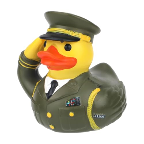 Gosknor Gedenkente für Veteranen, aus hochwertigem Harz, Veteranen, Tribut, Enten, Uniform, Militärente, Entenfigur, Ente, Spielzeug, Veteranen und Party-Dekorationen (Armee) von Gosknor