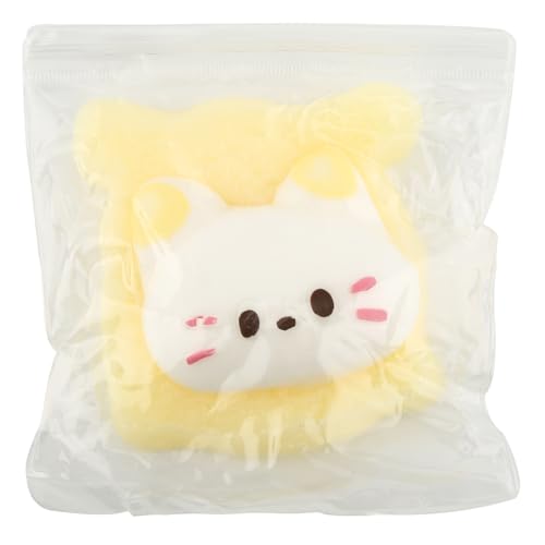 Gosknor Katzen-Squeeze-Spielzeug, Kawaii Langsame Rückprall Katze Toast Quetschspielzeug für Kinder Erwachsene Stressabbau Beruhigung von Gosknor