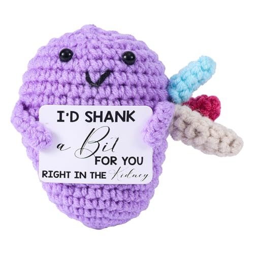 Gosknor Positive Gehäkelte Niere, Handgemachtes Emotional Unterstützendes Gestricktes Nierenpuppenspielzeug mit Ermutigungskarte Schreibtischdekor Geschenk für Freund Hausarzt Krankenschwester Gosknor Positive Gehäkelte Niere, Handgemachtes Emotional Unterstützendes Gestricktes Nierenpuppenspielzeug mit Ermutigungskarte Schreibtischdekor Geschenk für Freund Hausarzt Krankenschwester von Gosknor