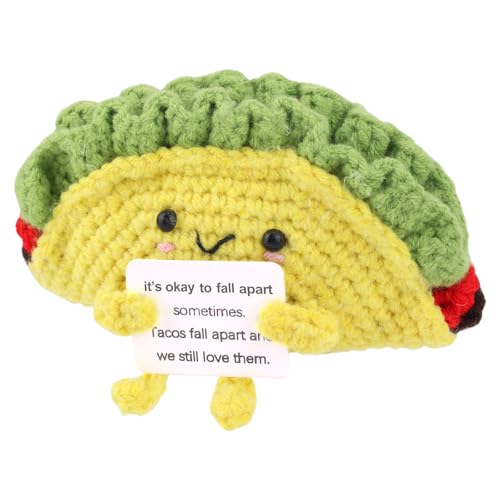 Taco Gehäkelt, Lustiger Positiver Taco Süßer Häkeln Puppen Gestrickter Taco Häkelpuppe aus Wolle Häkelpuppe Emotionale Unterstützung als Aufmunterungsgeschenk Partydekoration Taco Gehäkelt, Lustiger Positiver Taco Süßer Häkeln Puppen Gestrickter Taco Häkelpuppe aus Wolle Häkelpuppe Emotionale Unterstützung als Aufmunterungsgeschenk Partydekoration von Gosknor