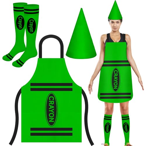 Gosodeny Buntstift-Schürze, Hut und Socken, Grün , Style 4 Gosodeny Buntstift-Schürze, Hut und Socken, Grün , Style 4 von Gosodeny