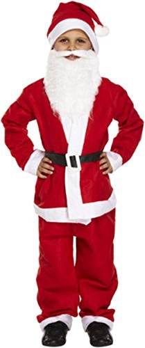 Kinder-Kostüm, Weihnachtsmann-Anzug mit Bart, für Jungen, 4-12 Jahre von Gossly Look