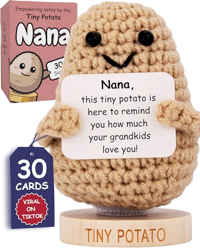 Got you a little something Oma Crochet Positive Kartoffel mit 30 Zeichen für Oma, Nachdenkliche Oma Geschenke für Oma, Geburtstagsgeschenk für Oma von Enkelkindern, Einzigartiges Geschenk für von Got you a little something