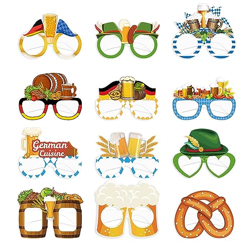 GotGala 12 Packs Oktoberfest Brillen Oktoberfest Party Papierbrillen für Kinder Erwachsene Bayerische Deutsche Bierfestival Oktoberfest Party Dekoration bevorzugt Fotokabinen Requisiten. GotGala 12 Packs Oktoberfest Brillen Oktoberfest Party Papierbrillen für Kinder Erwachsene Bayerische Deutsche Bierfestival Oktoberfest Party Dekoration bevorzugt Fotokabinen Requisiten. von GotGala