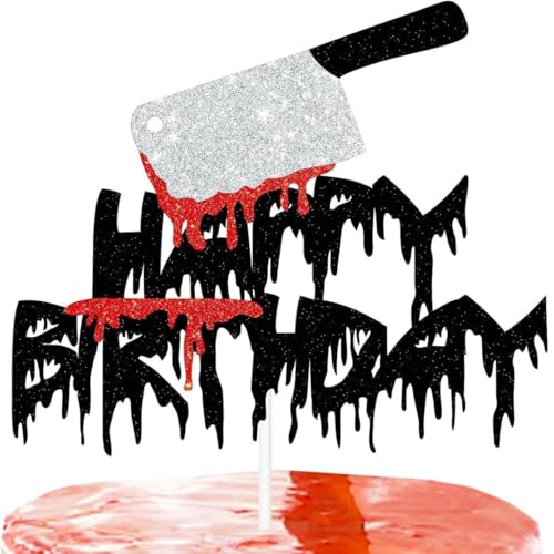 Halloween Happy Birthday Cake Topper Have a Killer Birthday Cake Topper Bloody Birthday Cake Pick for Bloody Horror Birthday Theme Halloween Party Cake Decorations Halloween Happy Birthday Cake Topper Have a Killer Birthday Cake Topper Bloody Birthday Cake Pick for Bloody Horror Birthday Theme Halloween Party Cake Decorations von GotGala