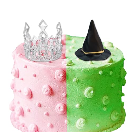 Hexenhut und Krone als Tortenaufsatz für Geburtstagspartys, Hexenhüte, Krone, Tiara, Tortendekoration, Zaubererhüte, silberne Tortenaufsätze, Dekoration für Prinzessinnen, Hexen, Rosa und Grün Geburts Hexenhut und Krone als Tortenaufsatz für Geburtstagspartys, Hexenhüte, Krone, Tiara, Tortendekoration, Zaubererhüte, silberne Tortenaufsätze, Dekoration für Prinzessinnen, Hexen, Rosa und Grün Geburts von GotGala