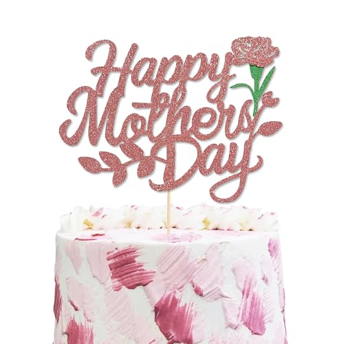 Kuchenaufsatz „Alles Gute zum Muttertag, alles Gute zum Geburtstag, Mama“, Party-Dekoration zum Muttertag von GotGala