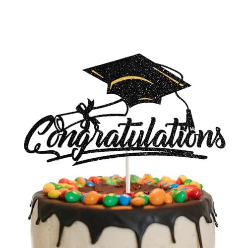 Tortenaufsatz mit Aufschrift "Congrats Grade 2024", Abschlussfeier, Abschlussfeier, Diplom, Kuchenpicker für Abschlussfeier 2024, Party-Dekorationen Tortenaufsatz mit Aufschrift "Congrats Grade 2024", Abschlussfeier, Abschlussfeier, Diplom, Kuchenpicker für Abschlussfeier 2024, Party-Dekorationen von GotGala
