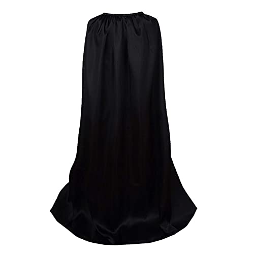 Gothden Unisex Erwachsene Langer Umhang in voller Länge Robe Umhang für Weihnachten Halloween Cosplay Verkleiden Kostüm Party, schwarz, XX-Large von Gothden