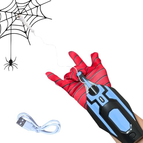 Spider Web Shooter 8 FT Spinnennetz Launcher Handschuh Handschuhe Automatische Seil Launcher Rollenspiel Spielzeug Web Launcher String Shooters Toy für Kinder mit USB Ladung Spider Web Shooter 8 FT Spinnennetz Launcher Handschuh Handschuhe Automatische Seil Launcher Rollenspiel Spielzeug Web Launcher String Shooters Toy für Kinder mit USB Ladung von Gotrain