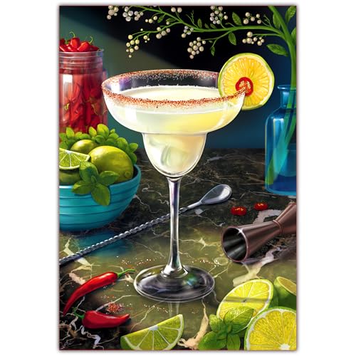 Puzzle für Erwachsene und Familien - Margarita, 1000 Teile Puzzle mit Sortiertabletts, Gehirn-Boosting-Spaß ab 15 Jahren, Geschenke für Cocktail-Enthusiasten (69,8 cm x 49,5 cm) von Gouda Games