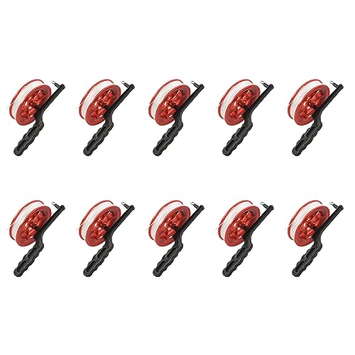 Goufride 10Stück 100 M Verdrehte Schnur Rot Kunststoff Kite Reel Winder Goufride 10Stück 100 M Verdrehte Schnur Rot Kunststoff Kite Reel Winder von Goufride