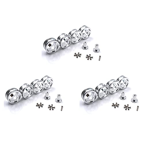 Goufride 12x Metall Upgrade Stoßfeste Rad Naben Felge für B1 B16 B24 B36 C14 C24 1/16 RC Truck mit Schraube Goufride 12x Metall Upgrade Stoßfeste Rad Naben Felge für B1 B16 B24 B36 C14 C24 1/16 RC Truck mit Schraube von Goufride
