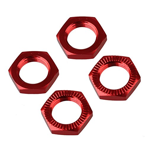 Goufride 17Mm Upgrade Rad Sechskantmutter Abdeckung N10177 für RC 1: 8 Modellauto, Rot von Goufride
