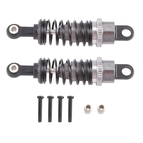 Goufride 2 StüCke öL Einstellbare 65Mm StoßDäMpfer DäMpfer für Rc Auto 1/18 A959 A969 A979 K929, Titanium von Goufride