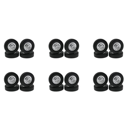 Goufride 24 Stück Gummi Reifen Reifen für D12 Mini 1/16 RC Drift Truck Auto Teile Zubehör Goufride 24 Stück Gummi Reifen Reifen für D12 Mini 1/16 RC Drift Truck Auto Teile Zubehör von Goufride