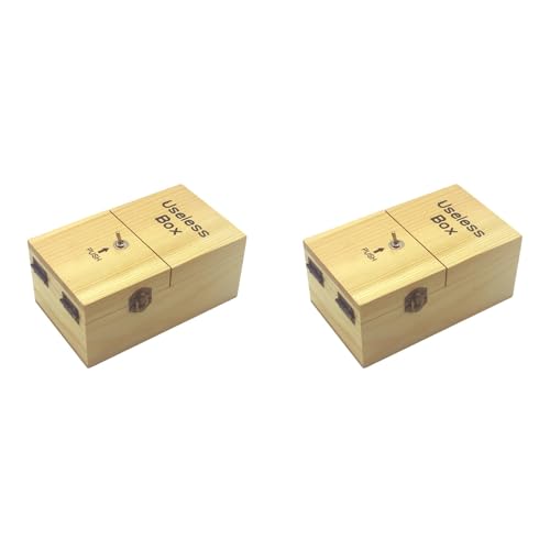 Goufride 2X A Nutzlose Box Voller ÜBerraschungen, Komplett Zusammengebautes Holzspielzeug für Erwachsene und Kinder, Holzfarbe Goufride 2X A Nutzlose Box Voller ÜBerraschungen, Komplett Zusammengebautes Holzspielzeug für Erwachsene und Kinder, Holzfarbe von Goufride