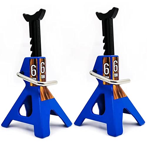 Goufride 2X Metall Heber StäNder Simulation Mini-Spielzeug für 1/10 RC Crawler Truck Auto Trx4 SCX10 Simulation Kletterfahrzeuge-Blau Goufride 2X Metall Heber StäNder Simulation Mini-Spielzeug für 1/10 RC Crawler Truck Auto Trx4 SCX10 Simulation Kletterfahrzeuge-Blau von Goufride