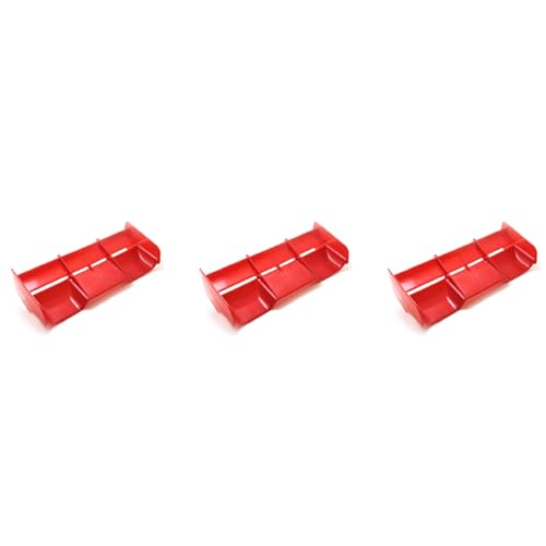 Goufride 3X 1: 8 RC Auto RC Kunststoff Nylon Heckflügel für 1/8 Nitro Elektrisch Angetriebene Off Road Truck Fern Bedienung, Rot Goufride 3X 1: 8 RC Auto RC Kunststoff Nylon Heckflügel für 1/8 Nitro Elektrisch Angetriebene Off Road Truck Fern Bedienung, Rot von Goufride