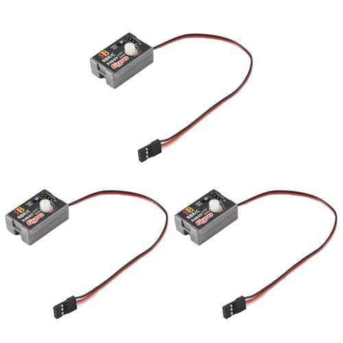 Goufride 3X Mini Gyro Gyroskop für D12 1/10 RC Car Drift Rennwagen Lenkleistung Integriertes Kompaktes Leichtbau von Goufride