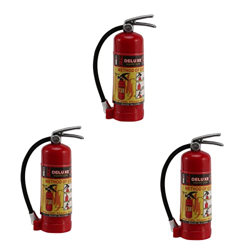 Goufride 3X RC Dekoration Metall Mini FeuerlöScher für 1/10 RC Crawler Axial SCX10 90046 TRX4 D90, Rot von Goufride