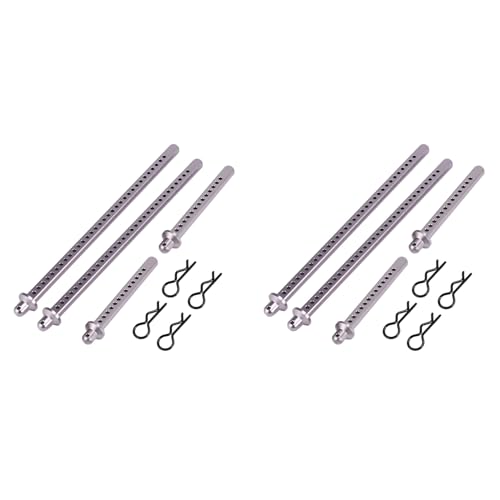 Goufride 4X Metall Verlängerte Körper Pfosten Montieren Shell Säule für 1/10 RC Crawler Auto Axial SCX10 SCX10 II 90046 90047 Aktualisierung Teile von Goufride