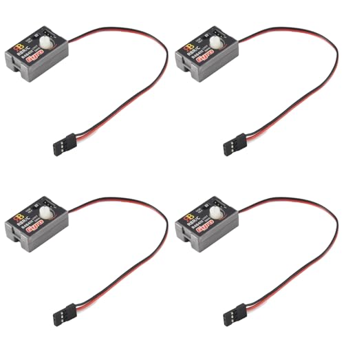 Goufride 4X Mini Gyro Gyroskop für D12 1/10 RC Car Drift Rennwagen Lenkleistung Integriertes Kompaktes Leichtbau von Goufride
