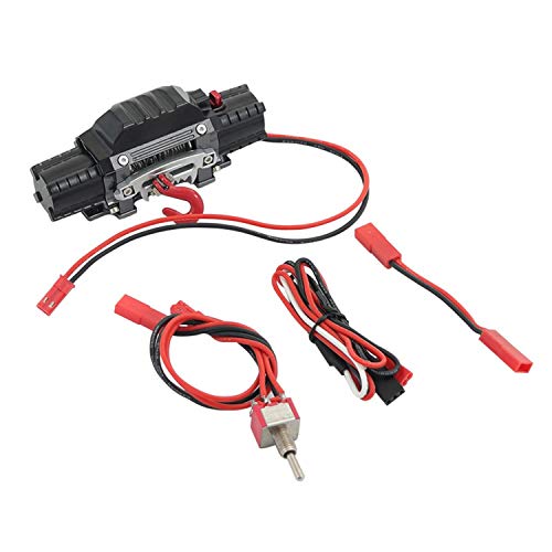 Goufride Doppelmotor Metall Simulierte Winde für 1/10 RC Crawler Auto Axial SCX10 TRX4 D90 KM2 Teile ZubehöR von Goufride