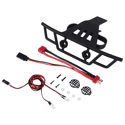 Goufride FrontstoßStange mit LED Licht für 144001 144010 124016 124017 124018 124019 RC Auto Upgrades Dekorationsteile von Goufride
