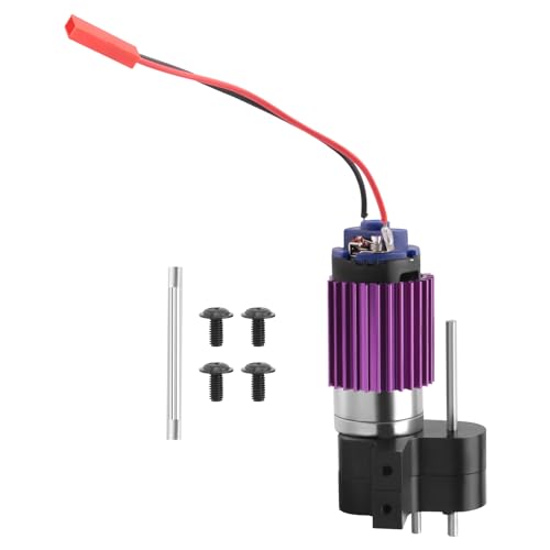 Goufride Metall 370 Motor Getriebe Getriebe Box für C14 C24 B24 B36 MN D90 D99 MN99S RC Auto Upgrade Teile,Schwarz von Goufride